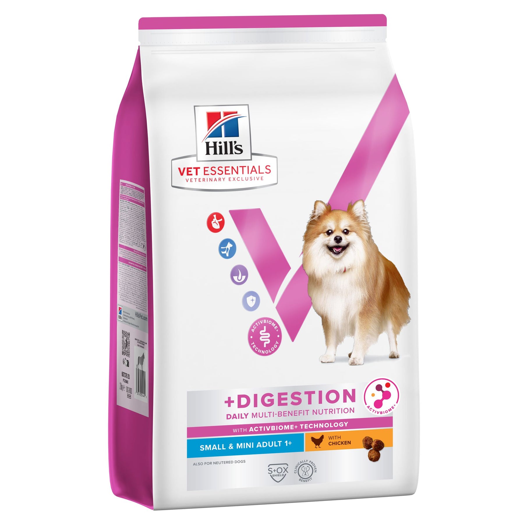 Hill's Vet Essentials MULTI-BENEFIT + Digestion Adult 1+ Small & Mini Hundefutter mit Huhn