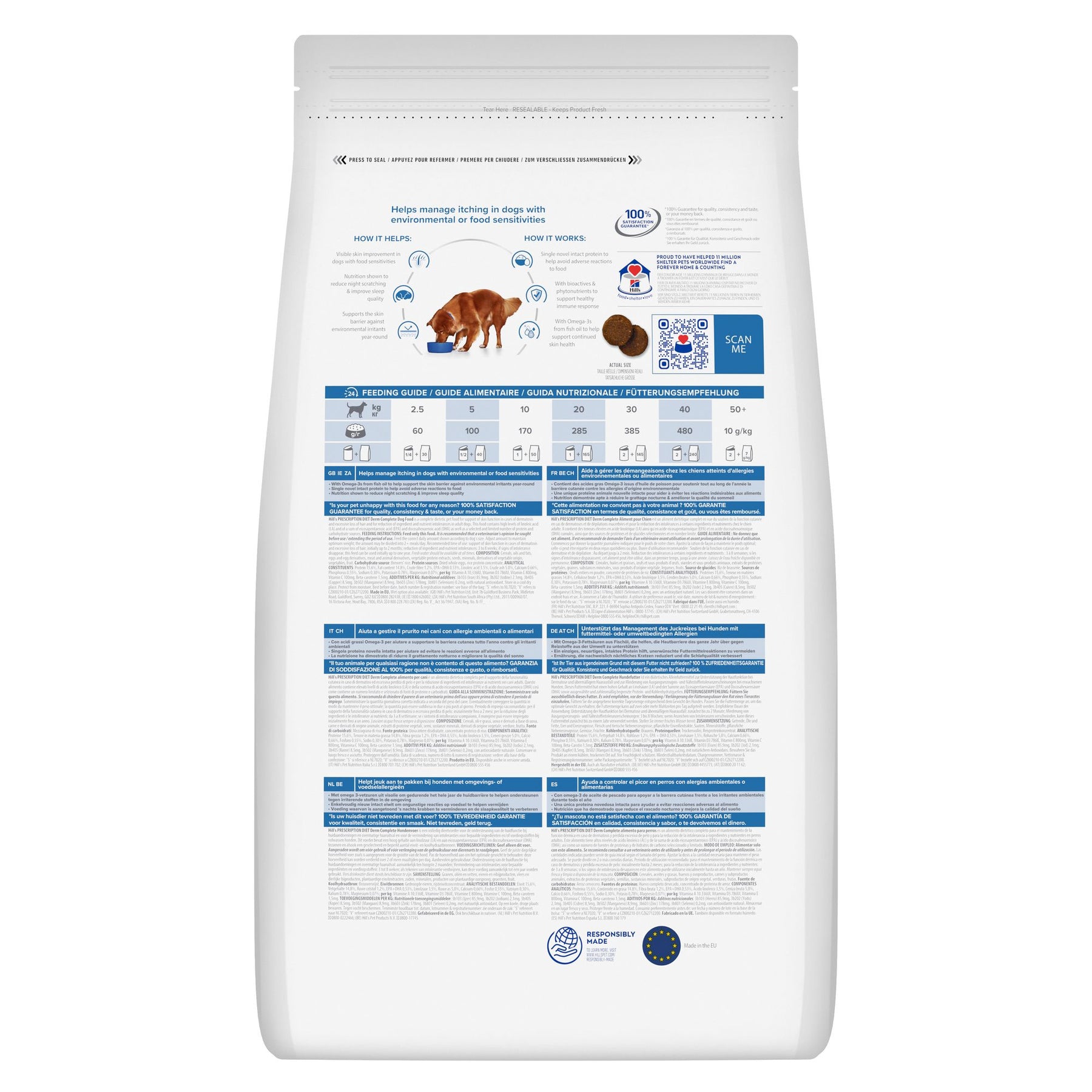 Hill's Prescription Diet Derm Complete Hundefutter mit Ei