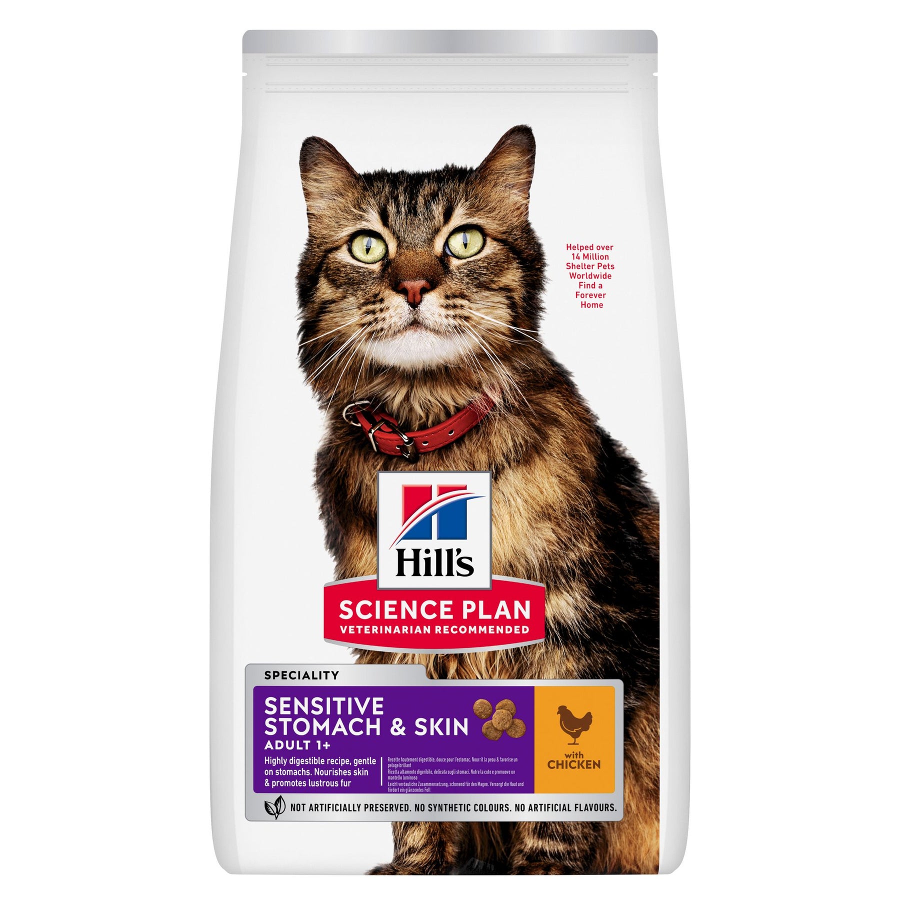 Hill's Science Plan Sensitive Stomach & Skin Adult Katzenfutter mit Huhn