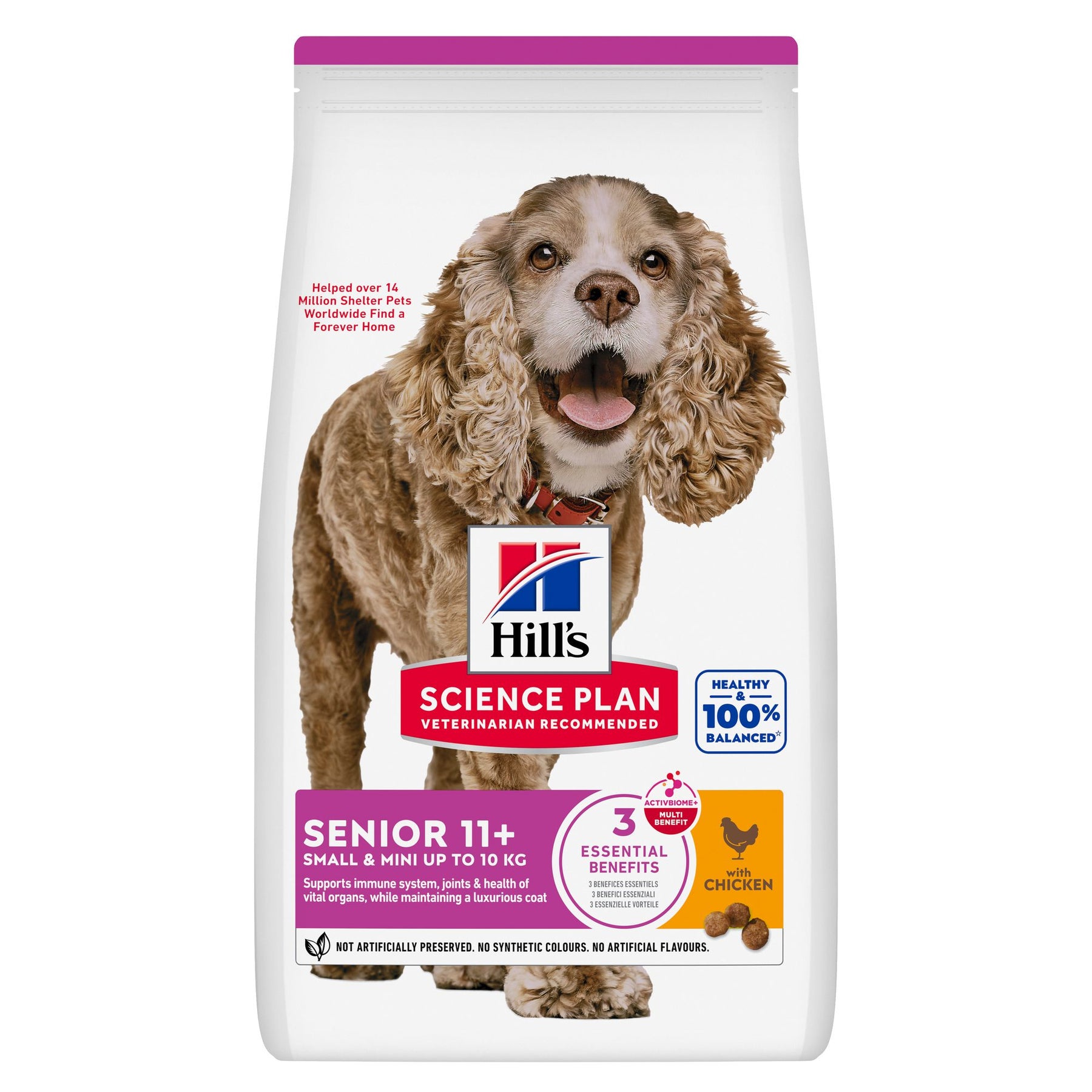 Hill's Science Plan Senior - Croquettes pour Chien Senior - Petite et très Petite Race  - au Poulet