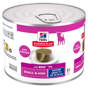 Hill's Science Plan Small & Mini Mature Adult Mousse für Hunde mit Rindfleisch