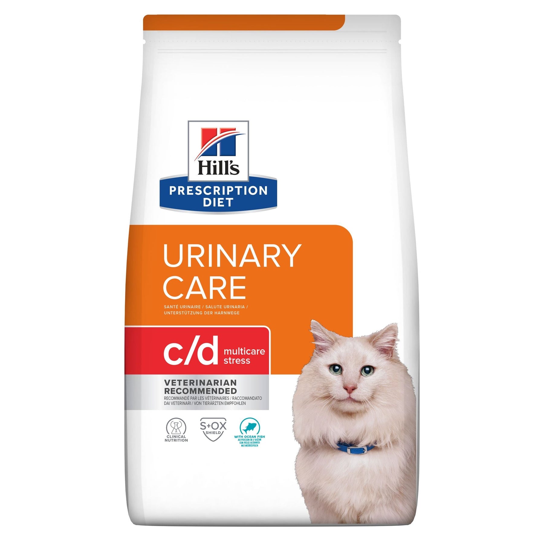 Hill's Prescription Diet c/d Urinary Stress Multicare Croquettes pour Chat au Poisson