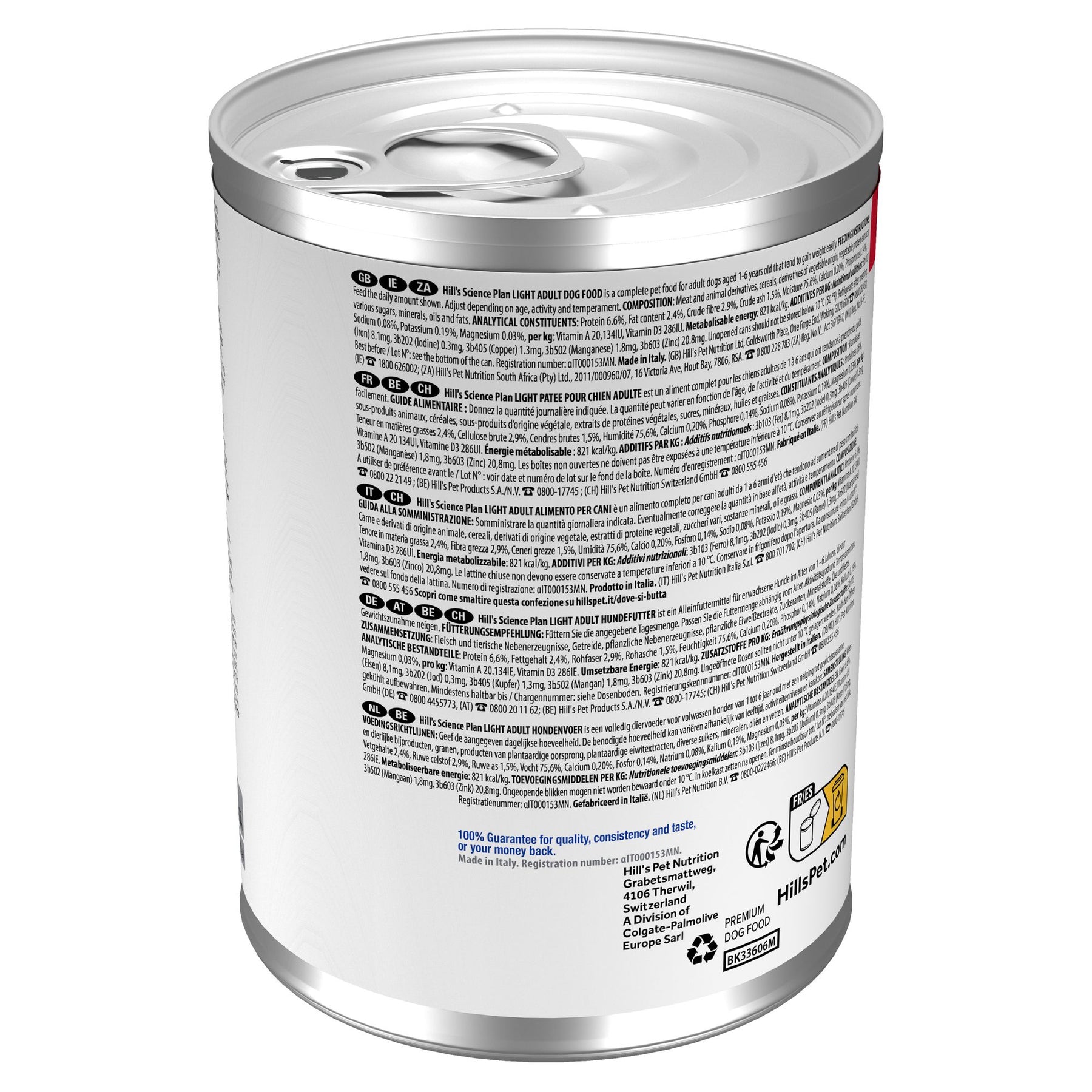 Hill's Science Plan Light Adult Hundefutter mit Huhn