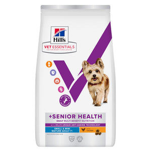 Hill's Vet Essentials MULTI-BENEFIT + SENIOR HEALTH croquettes pour Chiens Matures de petite et très petite races âgés de 7 ans et + au Poulet