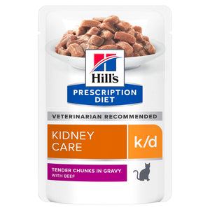 Hill's Prescription Diet k/d Nassfutter für Katzen mit Rind
