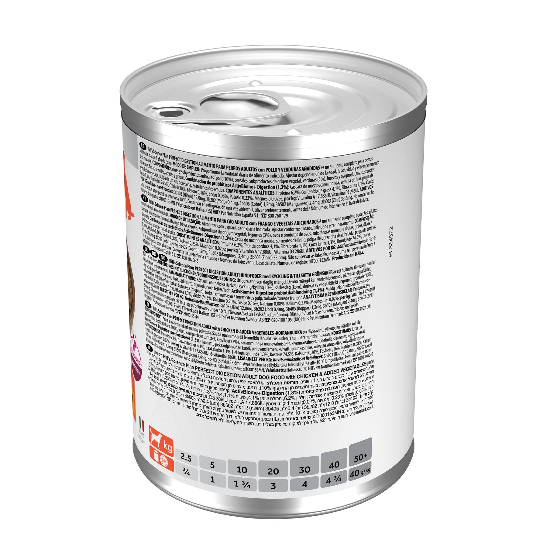 Hill's Science Plan Perfect Digestion Adult Hundefutter mit Huhn und Gemüse