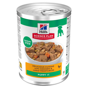 Hill's Science Plan Puppy Ragout für Welpen mit Huhn und zugefügtem Gemüse
