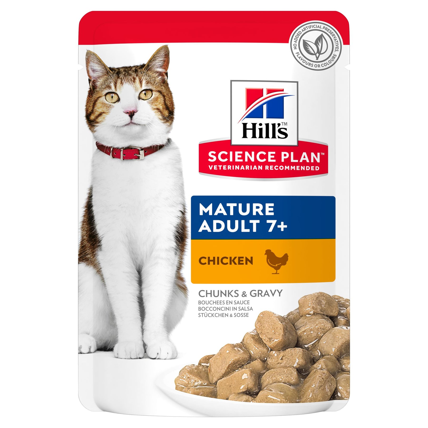 HILL'S SCIENCE PLAN Aliment pour Chat Adulte Mature Poulet - sachet repas