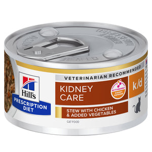 Hill's Prescription Diet k/d Ragout für Katzen mit Huhn und zugefügtem Gemüse