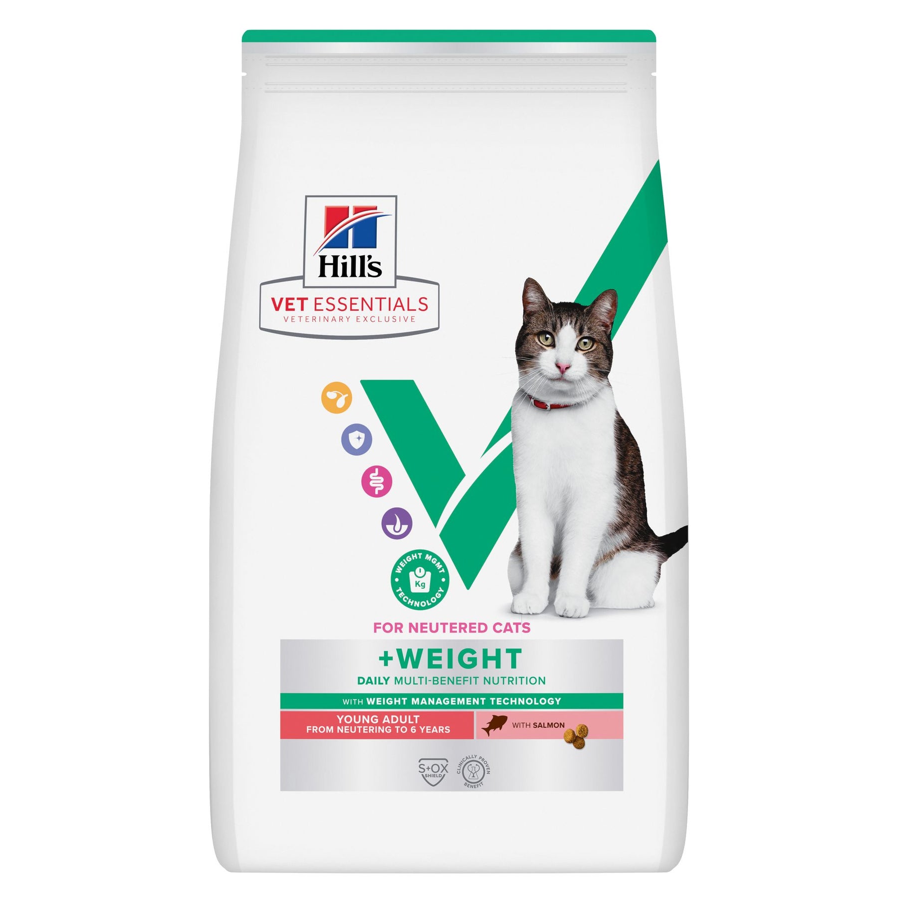 Hill's Vet Essentials MULTI-BENEFIT + Weight Young Adult Katzenfutter mit Lachs