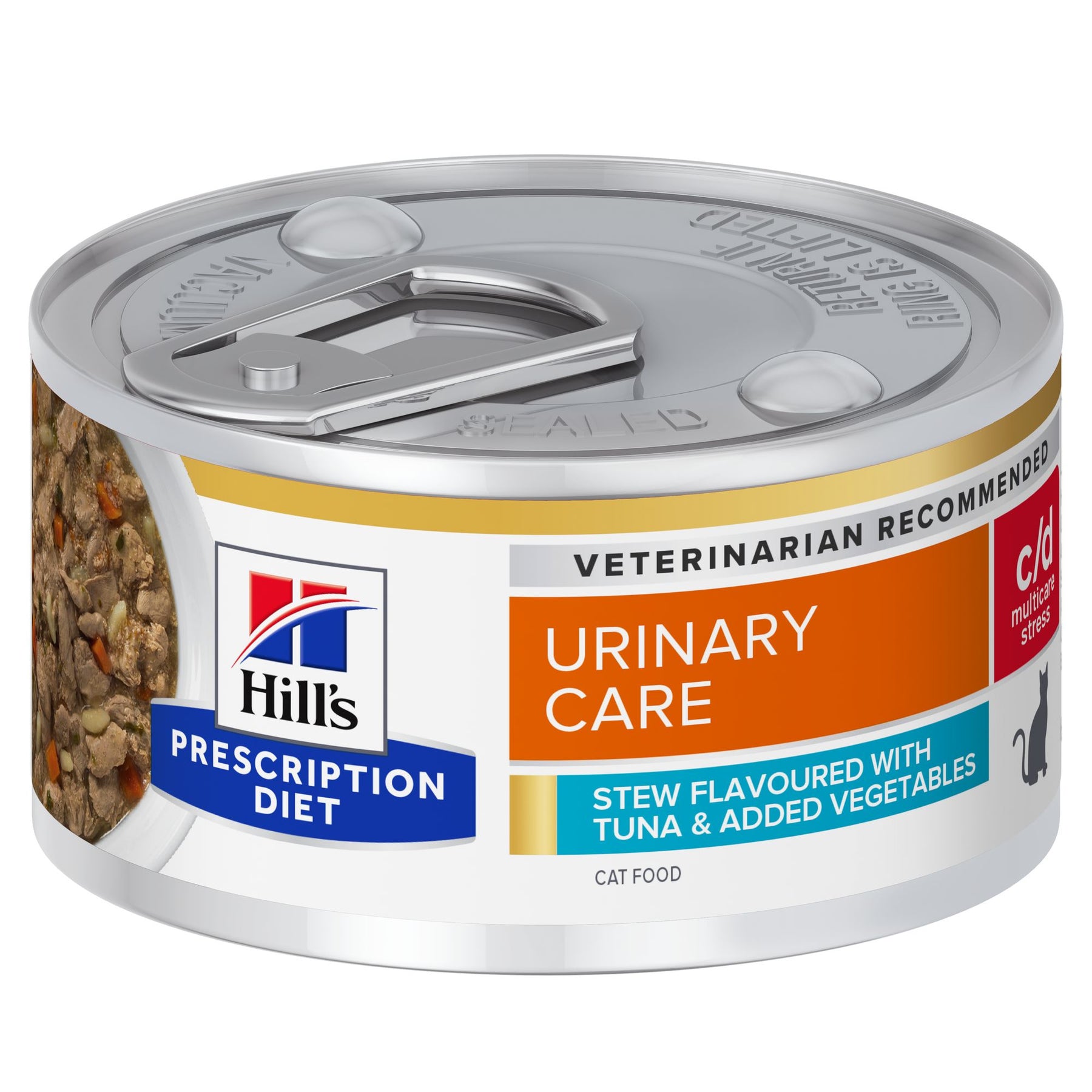 Hill's Prescription Diet c/d Multicare Stress Mijoté pour Chat au goût de Thon & de Légumes