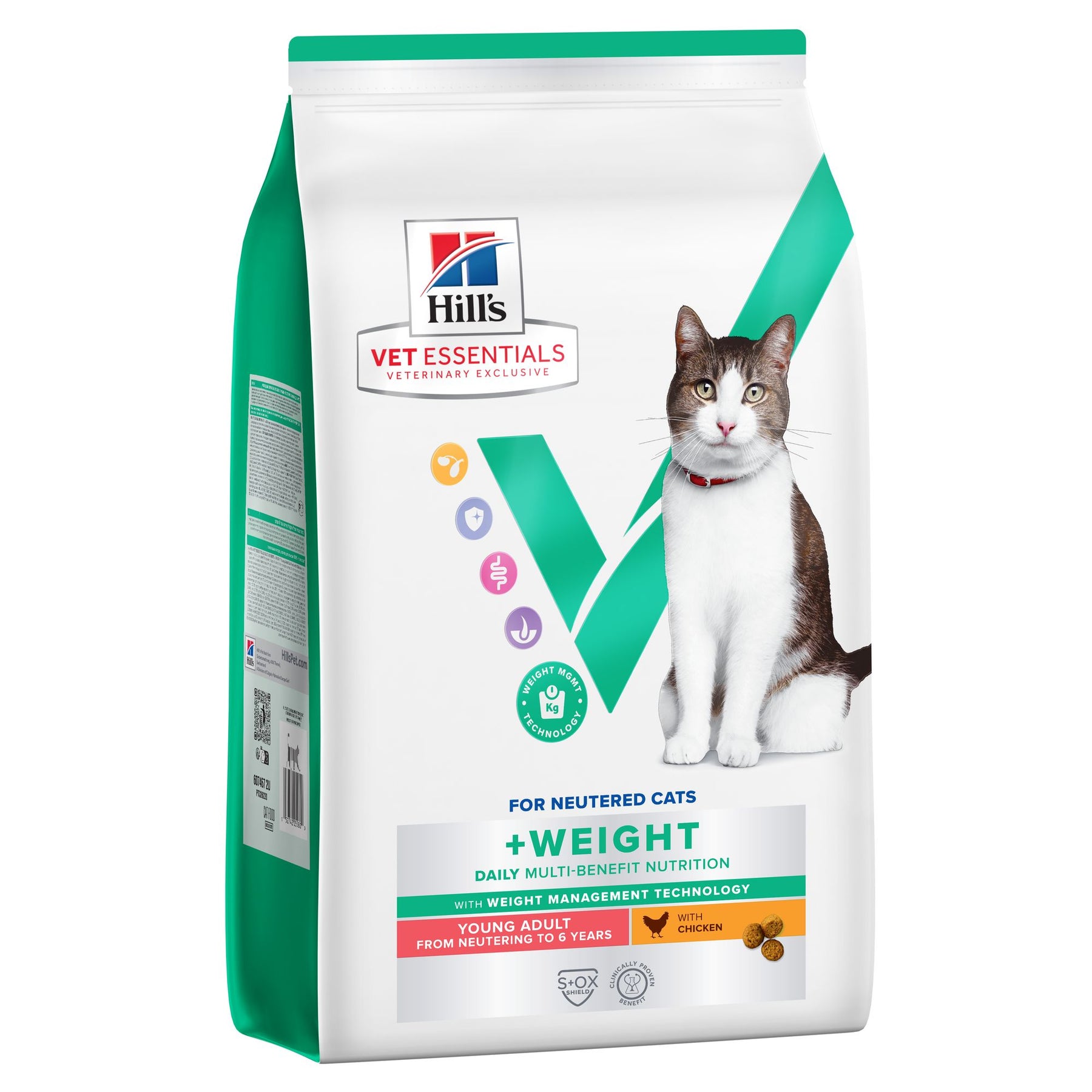 Hill's Vet Essentials MULTI-BENEFIT + Weight Young Adult Katzenfutter mit Huhn