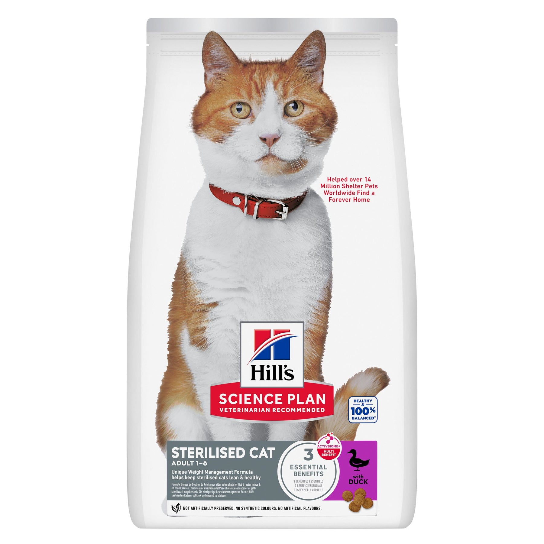Hill's Science Plan Sterilised Adult Katzenfutter mit Ente