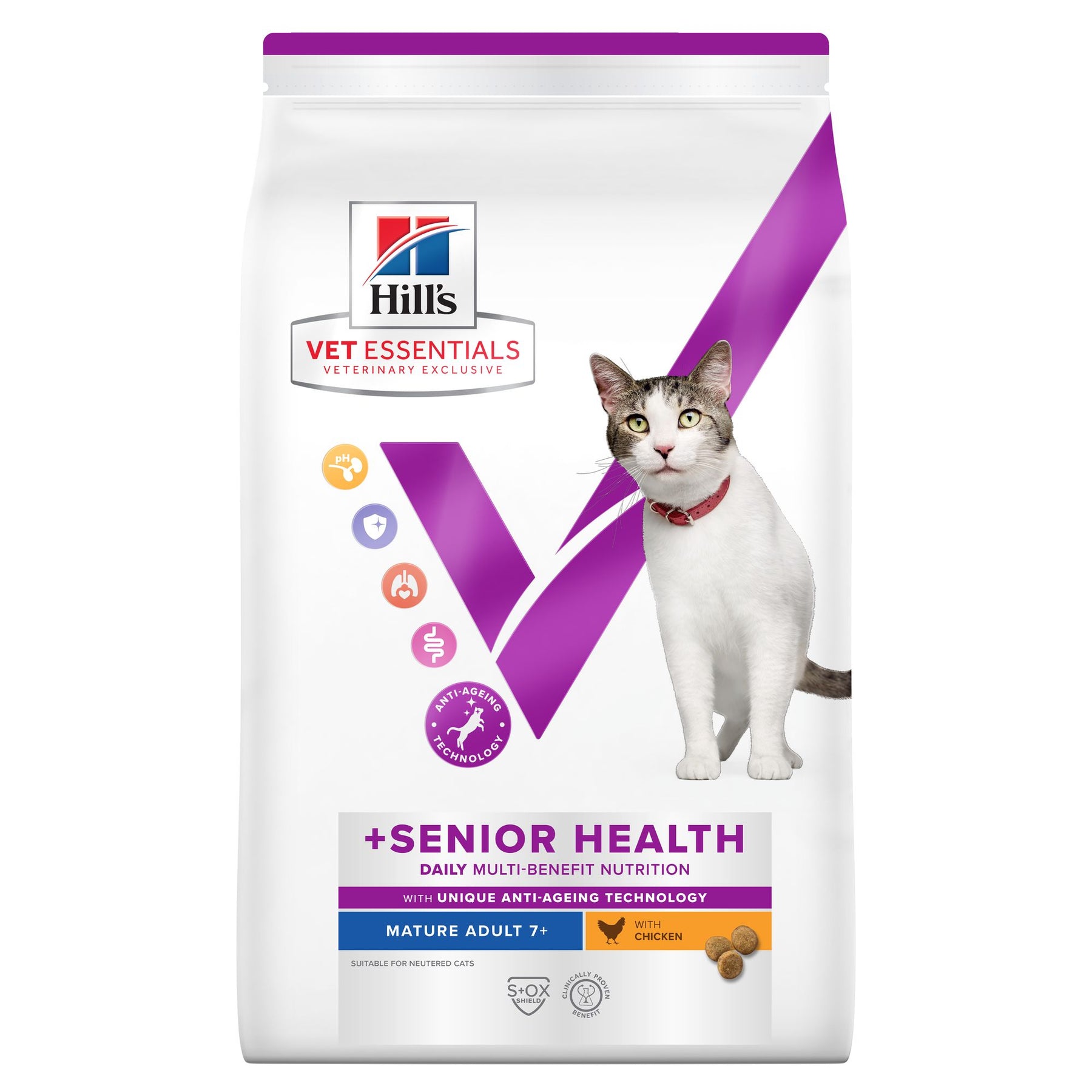 Hill's Vet Essentials MULTI-BENEFIT + Senior Health Mature Adult 7+ Katzenfutter mit Huhn