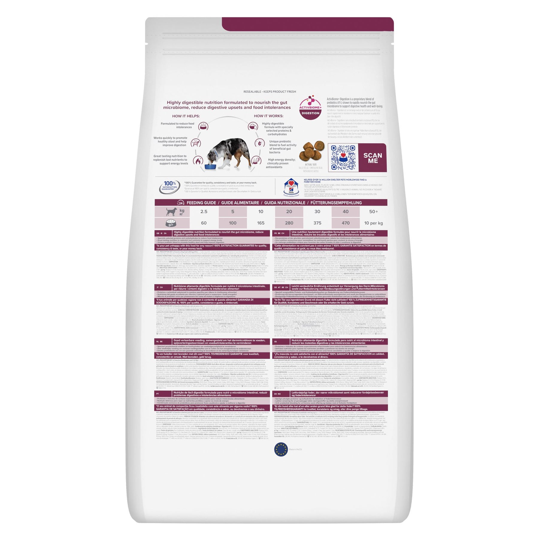 Hill's Prescription Diet i/d Sensitive Digestive Care Croquettes pour Chien à l'Œuf et au Riz