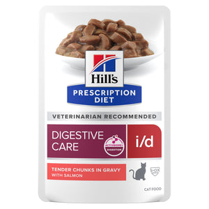 Hill's Prescription Diet i/d Digestive Care Sachet Repas pour Chat au Saumon