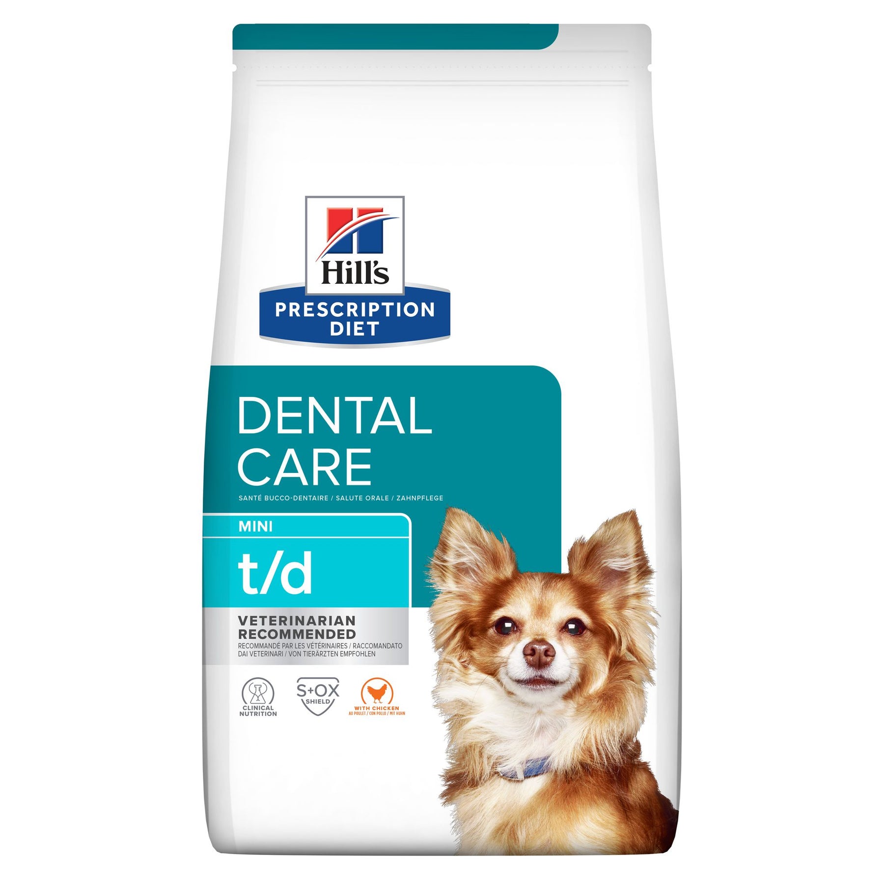 Hill's Prescription Diet t/d Mini Aliment pour Chien au Poulet