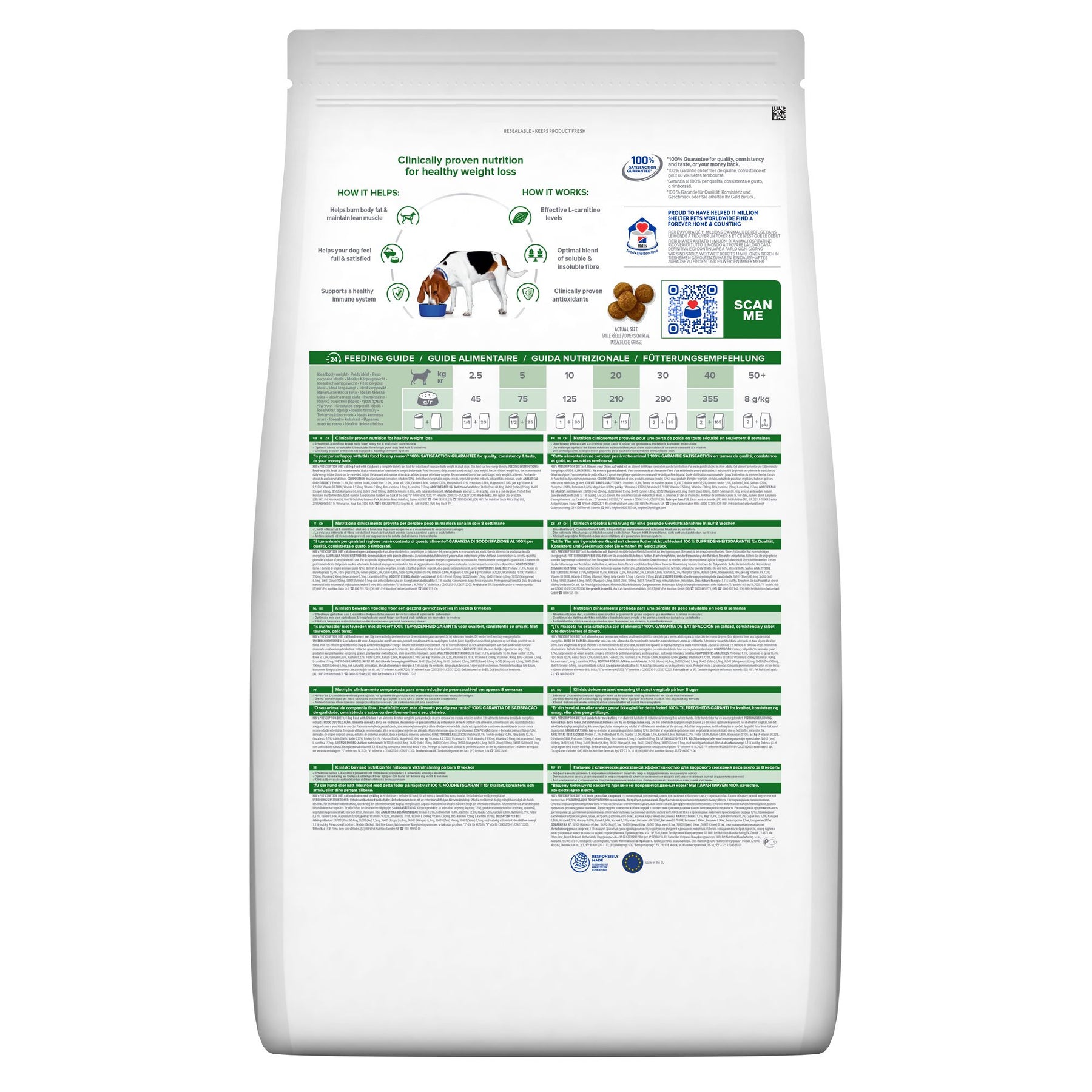 Hill's Prescription Diet r/d Hundefutter mit Huhn