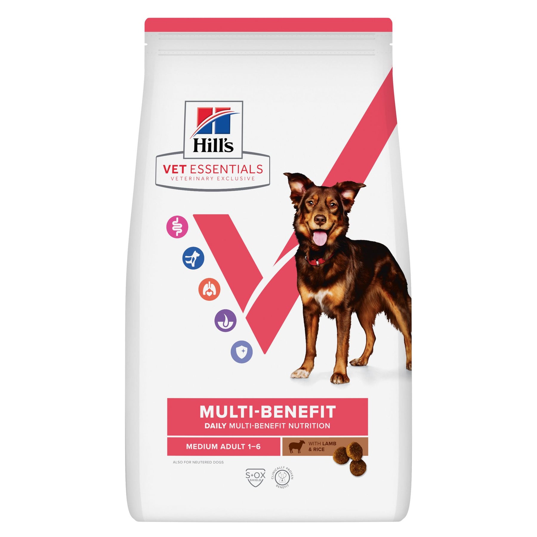 Hill's Vet Essentials MULTI-BENEFIT Adult Medium Hundefutter mit Lamm und Reis