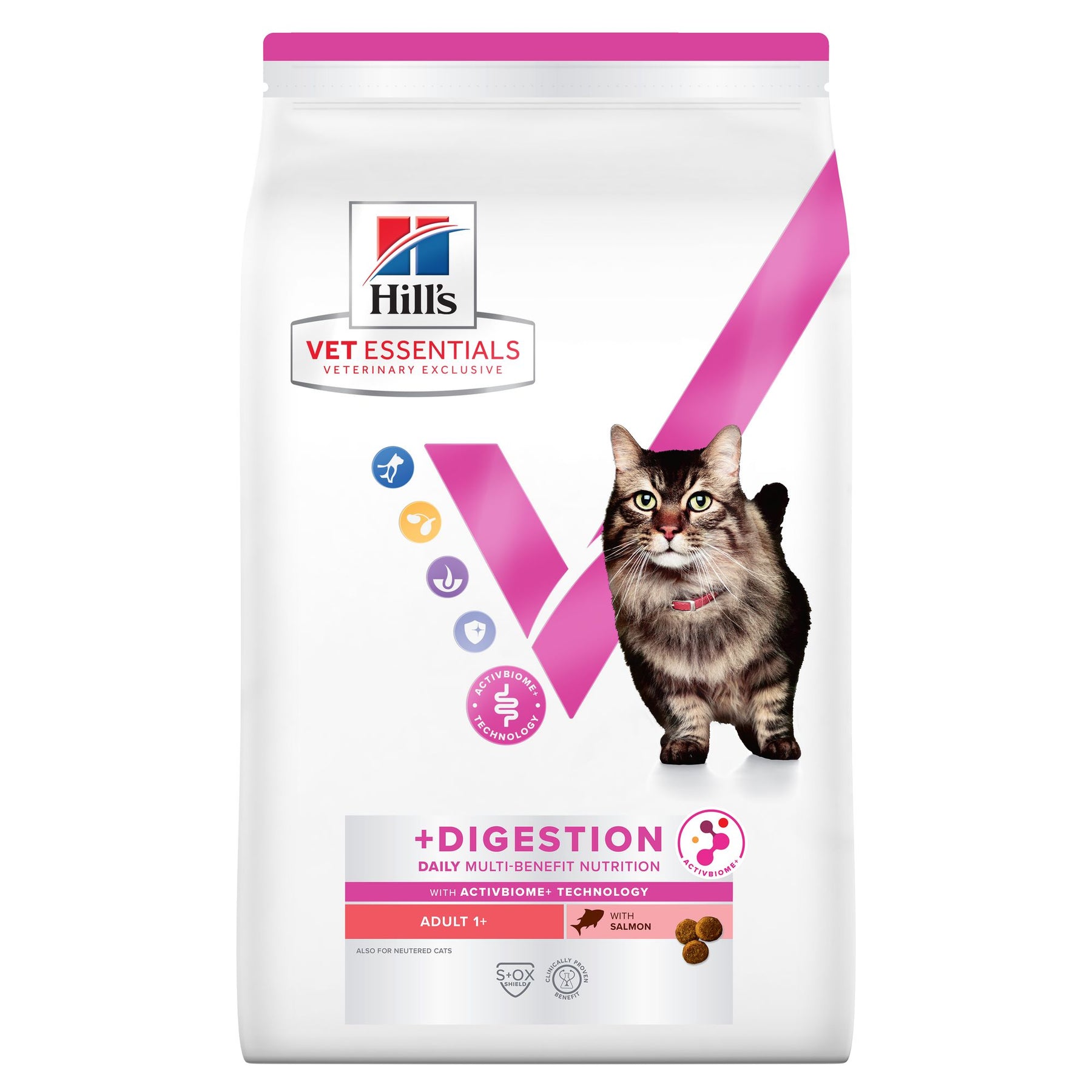 Hill's Vet Essentials MULTI-BENEFIT + Digestion Adult 1+ Katzenfutter mit Lachs