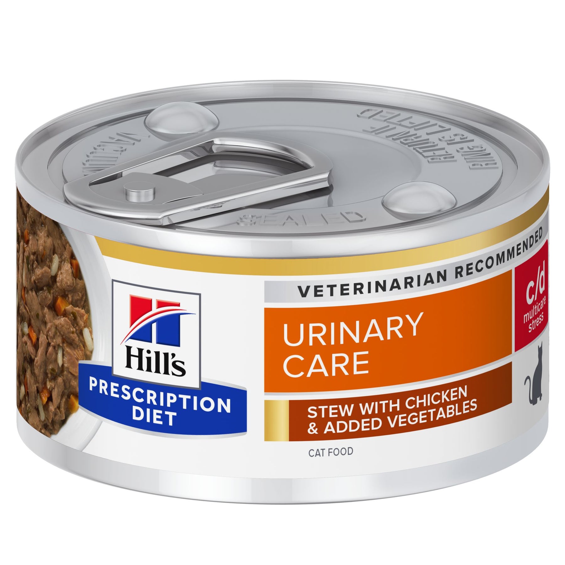 Hill's Prescription Diet c/d Multicare Stress Ragout mit Huhn und zugefügtem Gemüse