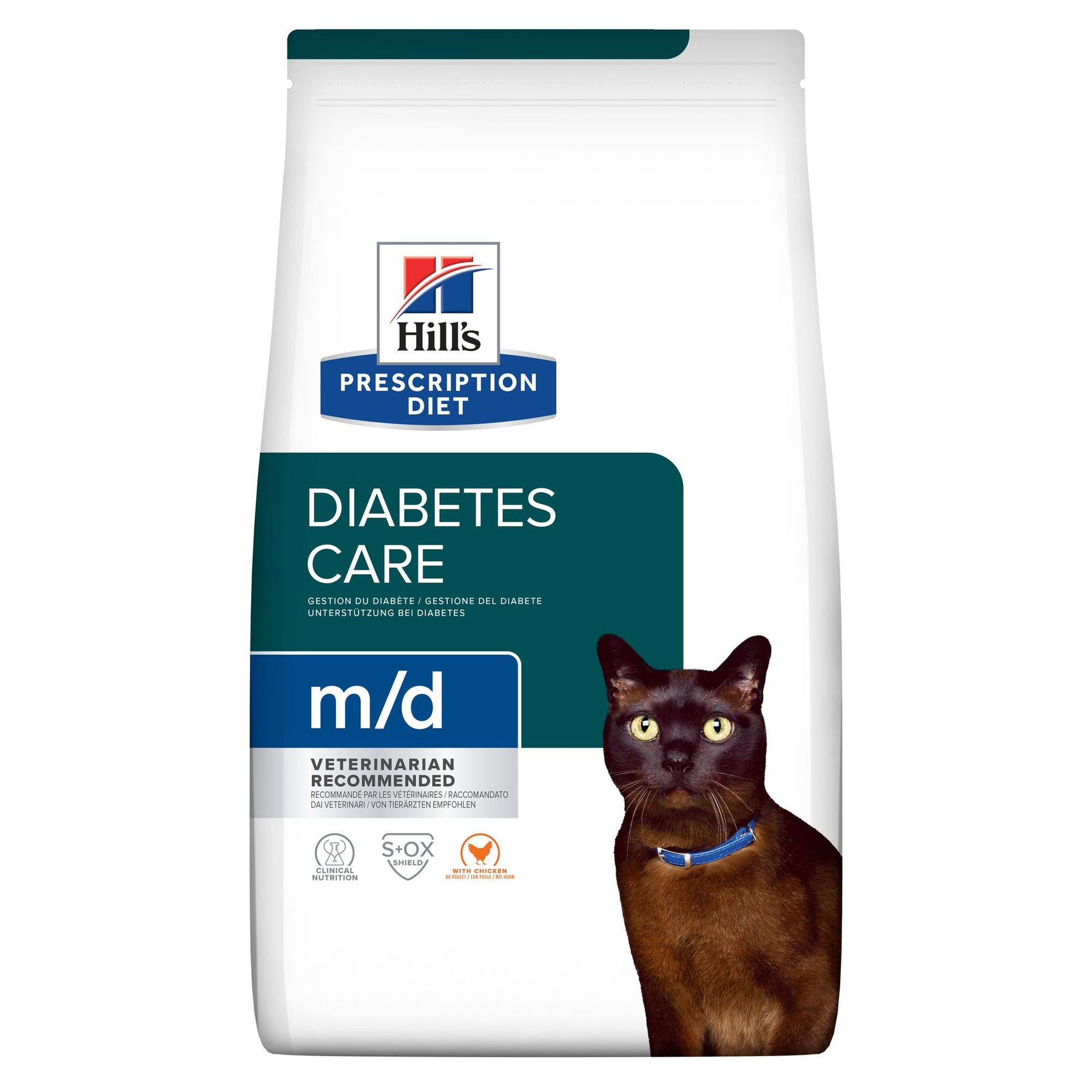 Hill's Prescription Diet m/d Aliment pour Chat au Poulet