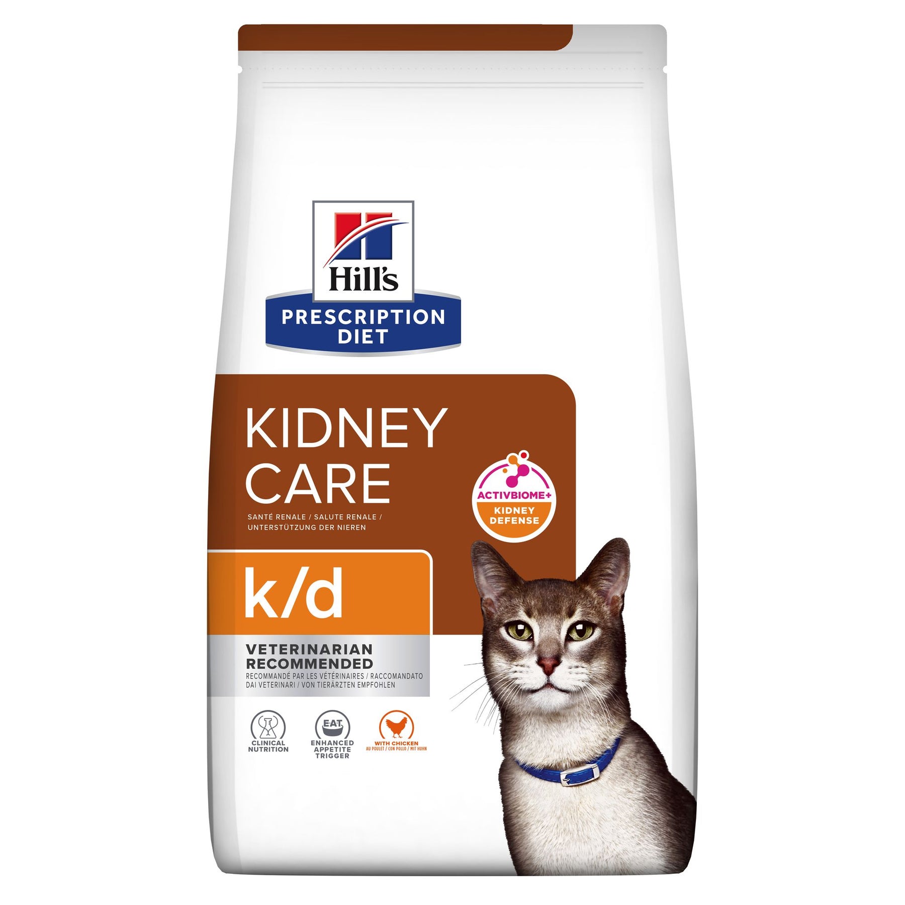 k/d Katzen Trockenfutter mit Huhn Packshot