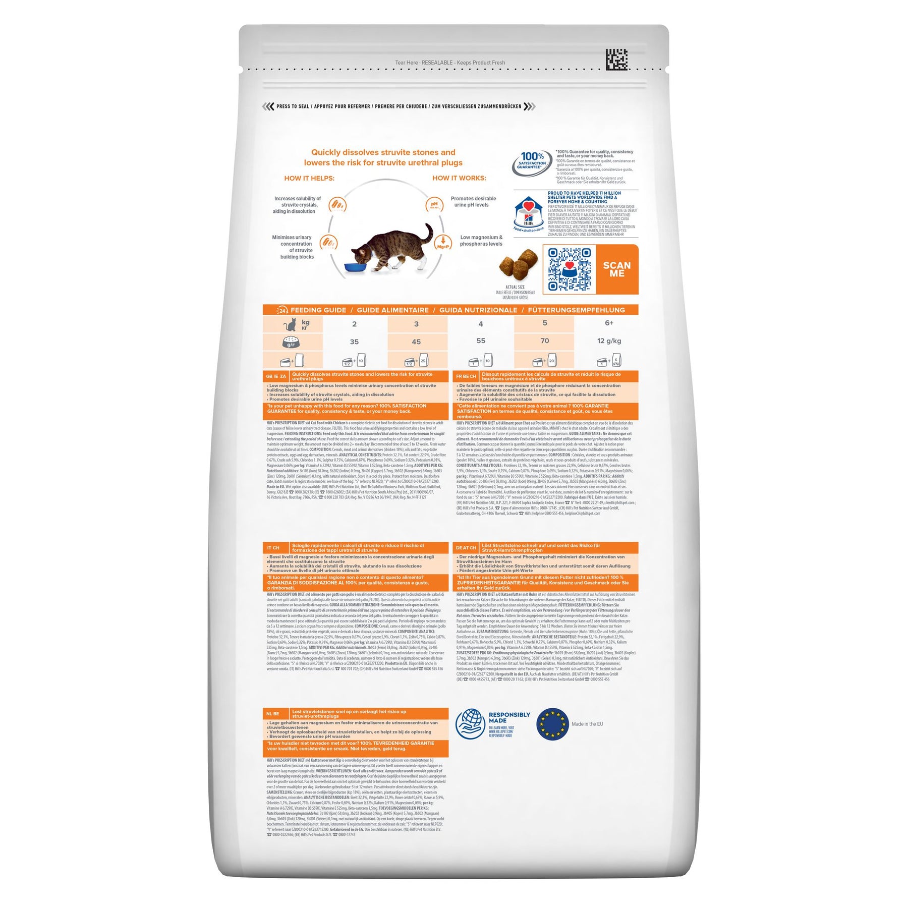 Hill's Prescription Diet s/d Aliment pour Chat