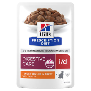 Hill's Prescription Diet i/d Digestive Care Sachet Repas pour Chat au Poulet