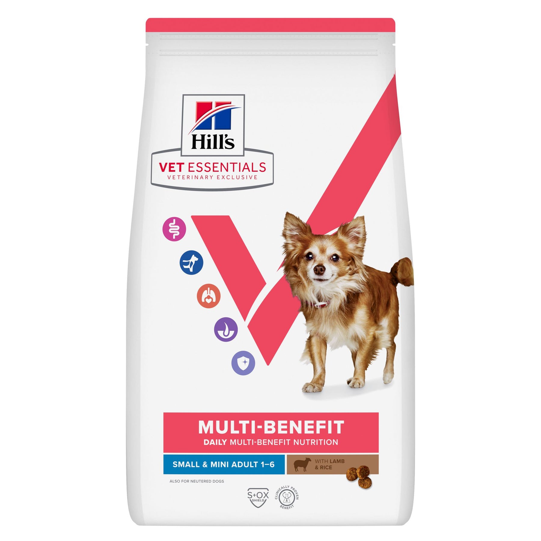 Hill's Vet Essentials MULTI-BENEFIT Adult Small & Mini Hundefutter mit Lamm und Reis