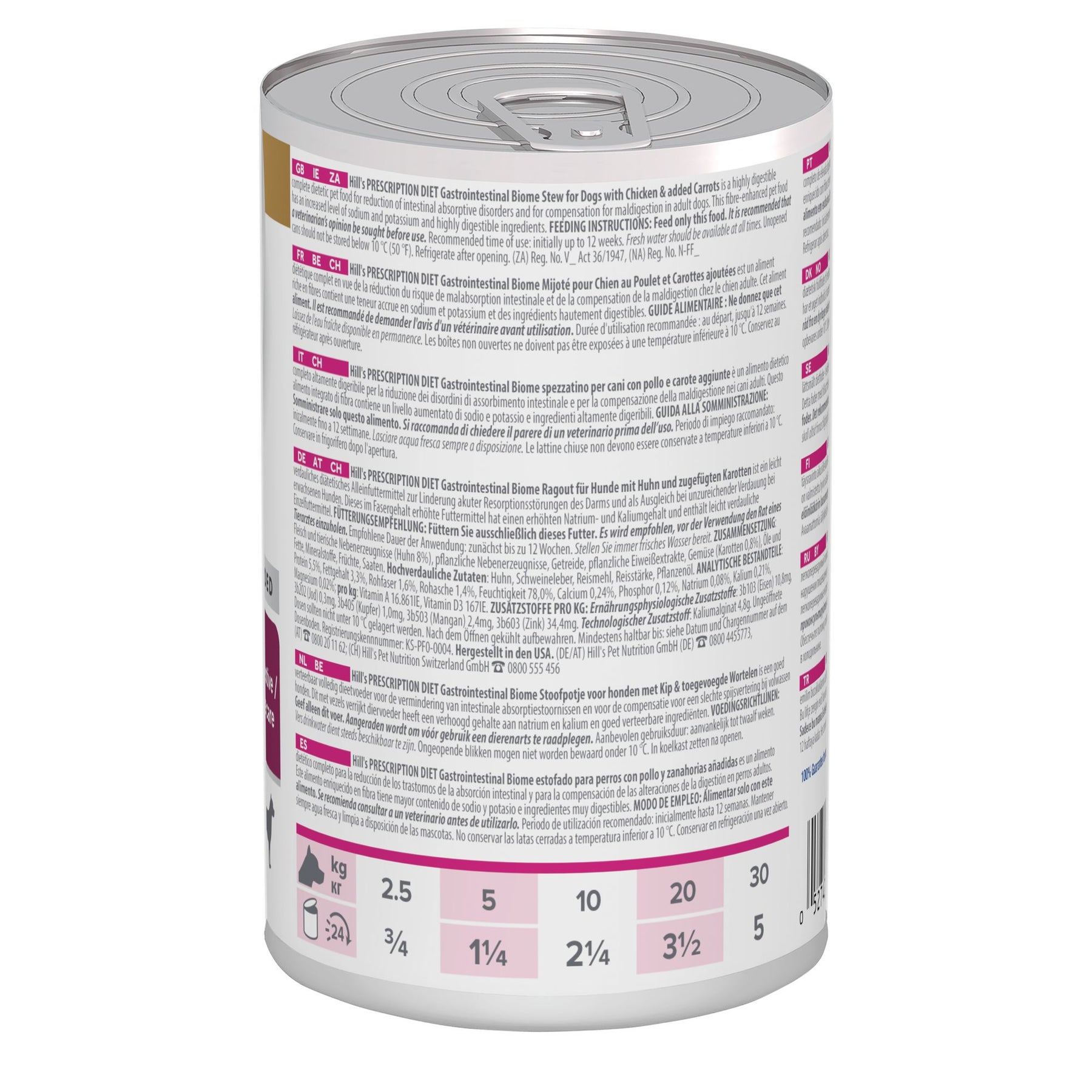 Hill's Prescription Diet Gastrointestinal Biome Mijotés pour Chien